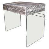  Python and Lucite Desk in the style of Karl Springer