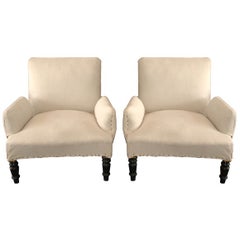 A chic pair of Napoleon III bergeres
