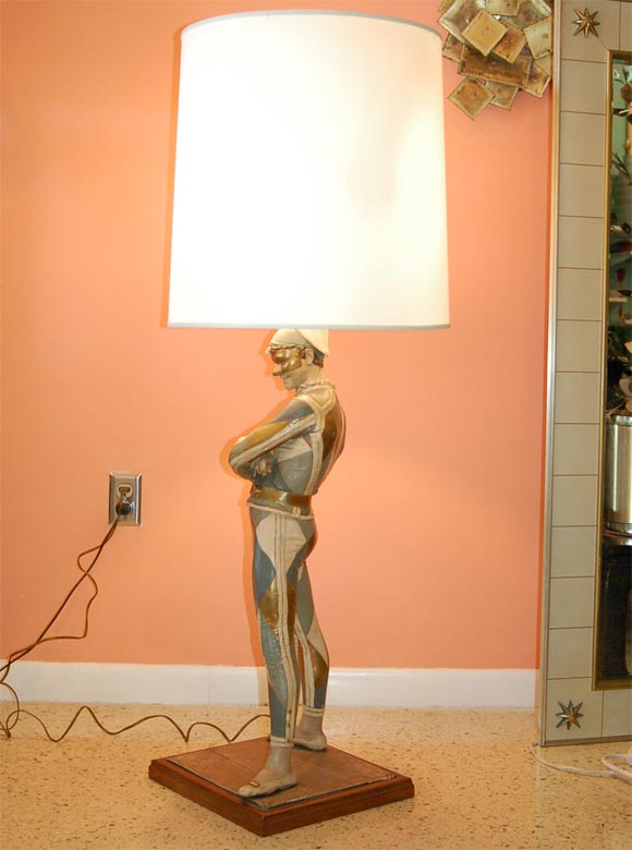 Plaster Monumental Marbro Harlequin Lamp