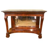 Antique Empire mahogany console, early 19th century