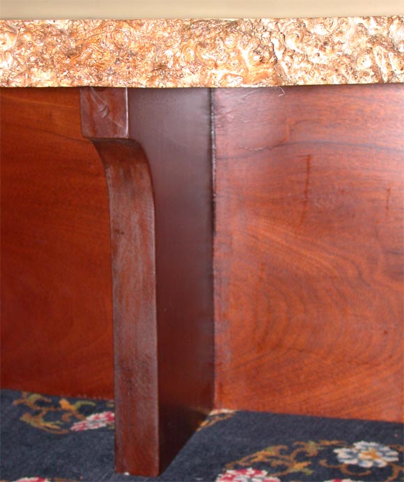 Amboyna Burl Wood Table In Excellent Condition For Sale In Wainscott, NY