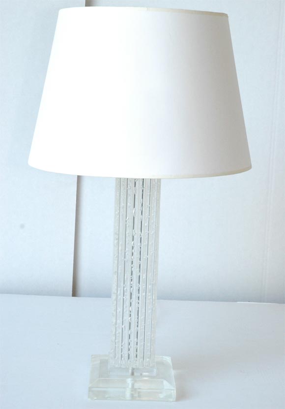 Acrylic Fluted Column Lamp