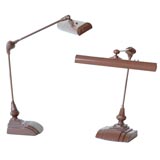 Retro Pair of Art Deco Style Drafting Lamps