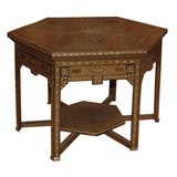 Antique Moorish Inlaid Center Table