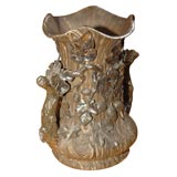 Vintage Art Nouveau faience vase