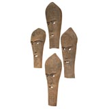 Coconut Wood Carved Timor Masks
