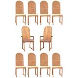 Set Of Ten Milo Baughman Dining Chairs