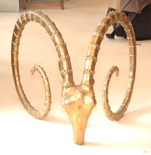 Pair Of Ram's Heads Dining Table
