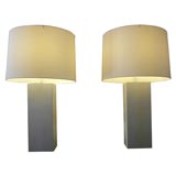 Pair of Parchment Lamps