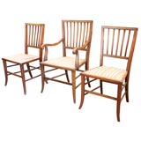 Antique Set of Three Children's Chairs