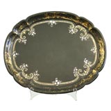 English Victorian Papier Mache Tray