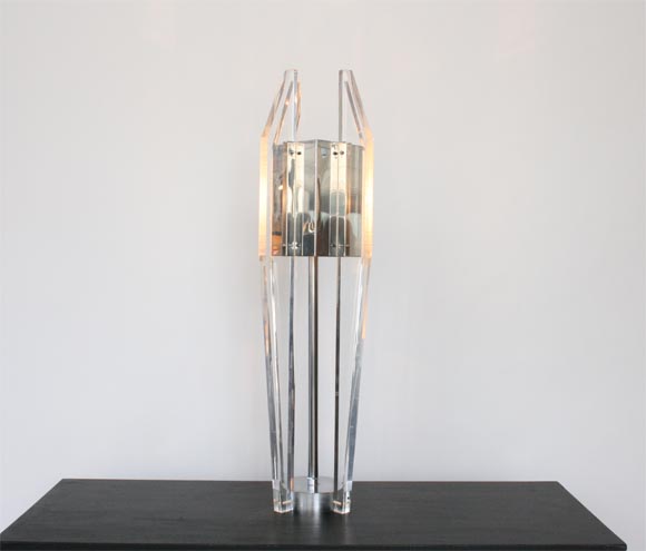 French Sculptural Light Sculpture by Phillipe Jean