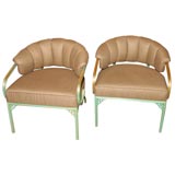 Pair of American Art deco armchairs