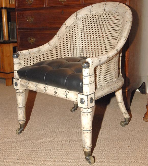 English Pair of Regency Gondola Chairs