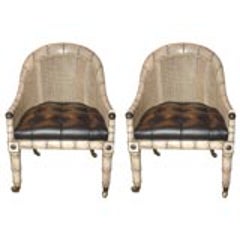 Pair of Regency Gondola Chairs 5