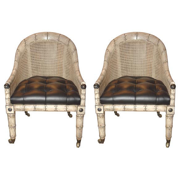 Pair of Regency Gondola Chairs