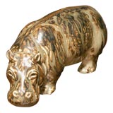 Ceramic Hippopotamus by Knud Kyhn