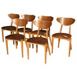 Set of 6 Danish Modern Dining Chairs