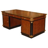 Early 20th Century Grand Scale Austrian Moderne Partners Desk