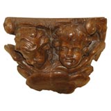 Baroque carved walnut fragment
