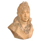 Terracotta bust of a gentleman