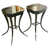 Pair Biedermeier Style End Tables or Smoking Stands