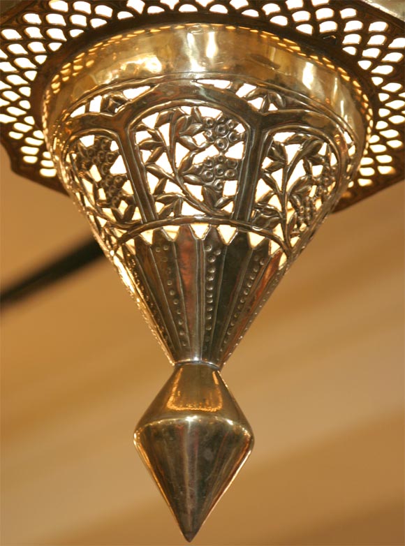 Pierced Brass Moorish Lantern 5