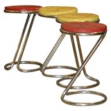 Set of 4 "Z" stools