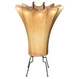 Unusual parchment covered table lamp