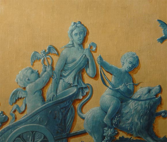 Oil on Canvas - Allegorical Scene In Excellent Condition In San Francisco, CA
