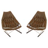 Pair of Rare Geoffrey Harcourt Lounge Chairs