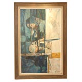 "Blue Vase" mid century painting by Robert Glover 1958