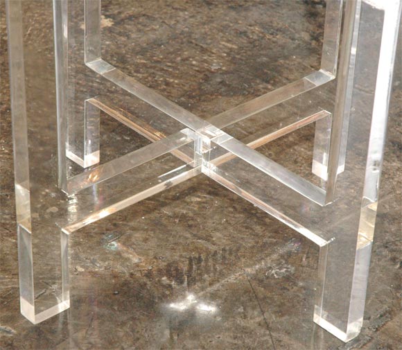 Australian Lucite Trays or End Tables by Jordan Cappella
