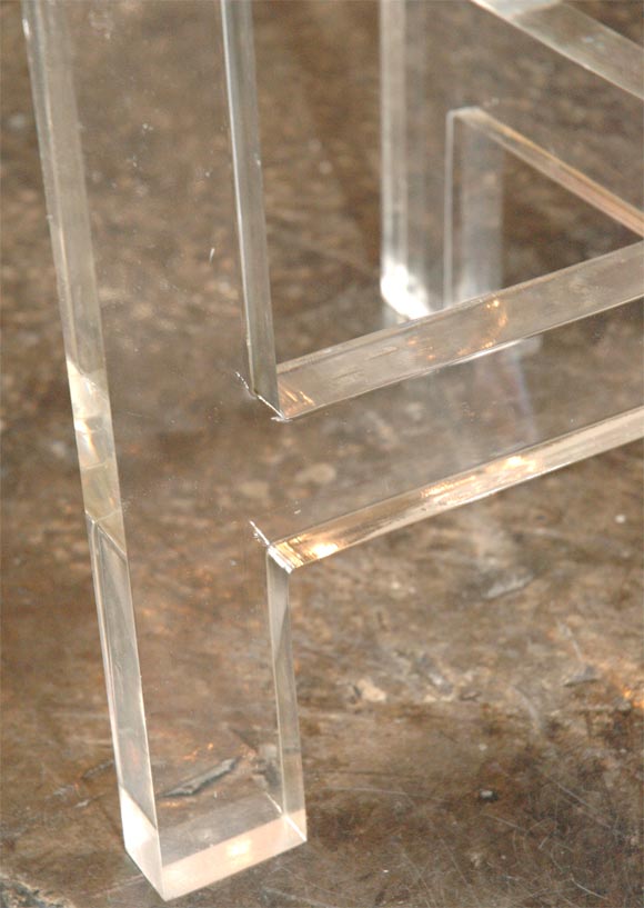 Contemporary Lucite Trays or End Tables by Jordan Cappella