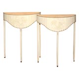 Pair of 1930
s All Steel Console Tables