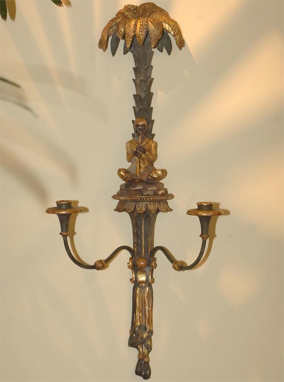 Remarkable Pair of Blackmoore Wall Brackets