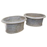 Pair of Zinc Champagne Coolers