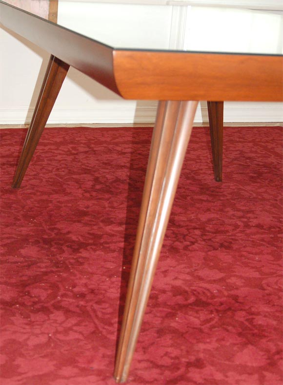 Mid-20th Century Fine & Rare Vladimir Kagan Dining Table & 6 Chairs, Early Form