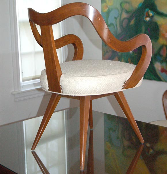Fine & Rare Vladimir Kagan Dining Table & 6 Chairs, Early Form 2