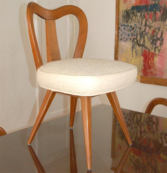 Fine & Rare Vladimir Kagan Dining Table & 6 Chairs, Early Form 4