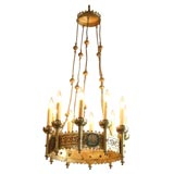 Ten Light Brass Chandelier Ten Light Brass Chandelier