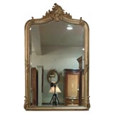 Antique French gold leaf mirror