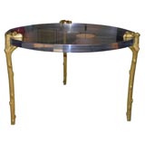 Dore Bronze and Lucite Table by Phyllis Morris Dore Bronze and Lucite Table by Phyllis Morris