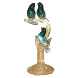 Handblown Murano Glass Birds by Barovier