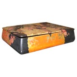 Vintage Handmade Japanese Lacquered and Gilded Wood Box