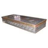 Antique Reverse Painted Mirrored Box