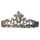 Antique Silver Plated White Metal Crown