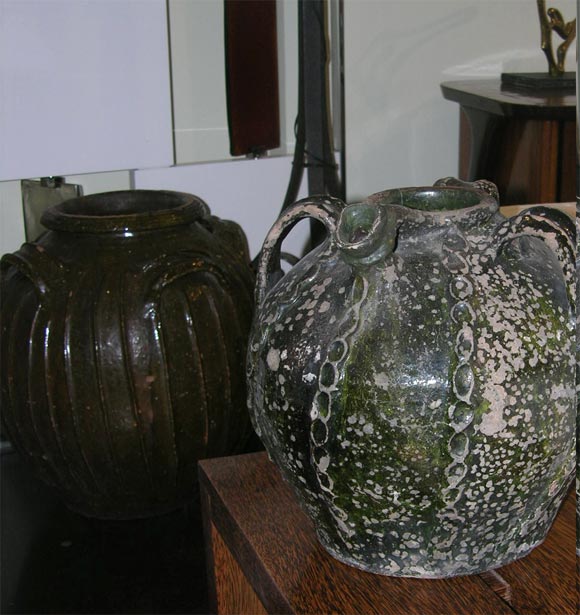 Turn of Century Walnut Oil Vessel