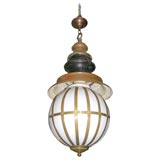 French copper ceiling fixture