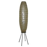 A Large Honeycomb Copra Shade Standing Lamp.